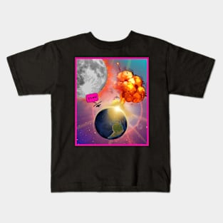 Earth Explodes Kids T-Shirt